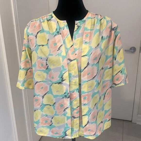 VINTAGE Mister Leonard 1980/81 Floral Pastel SKIRT SET See Size Below - Picture 14 of 17